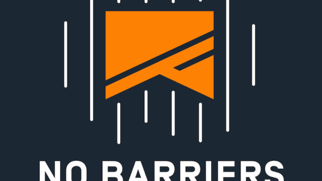 the no barriers podcast logo